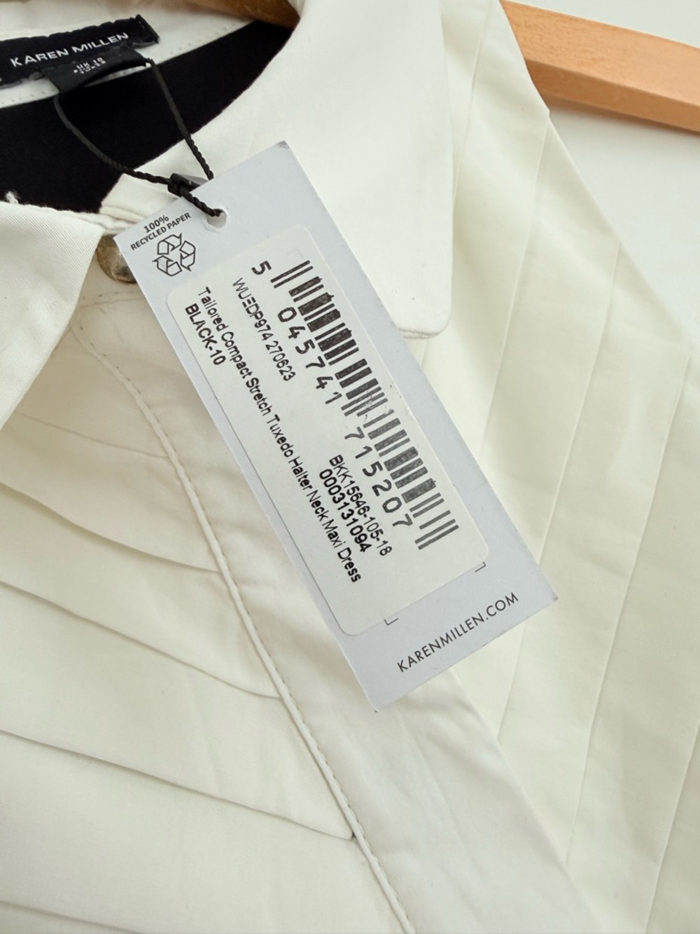 Karen Millen Tuxedo Halter Neck Dress NWT - Picture 9 of 11